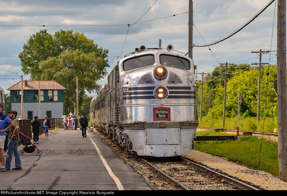 CBQ E5A Locomotive Nebraska Zephyr